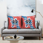South Australia Oztag Custom Pillow Cover SA Piping Shrike Indigenous Art