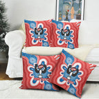 South Australia Oztag Custom Pillow Cover SA Piping Shrike Indigenous Art
