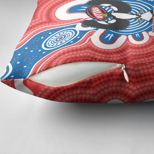 South Australia Oztag Custom Pillow Cover SA Piping Shrike Indigenous Art