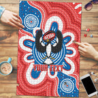 South Australia Oztag Custom Puzzle SA Piping Shrike Indigenous Art