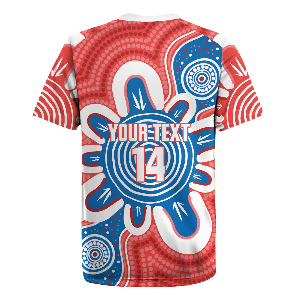 South Australia Oztag Custom Rugby Jersey SA Piping Shrike Indigenous Art