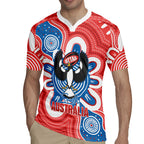 South Australia Oztag Custom Rugby Jersey SA Piping Shrike Indigenous Art