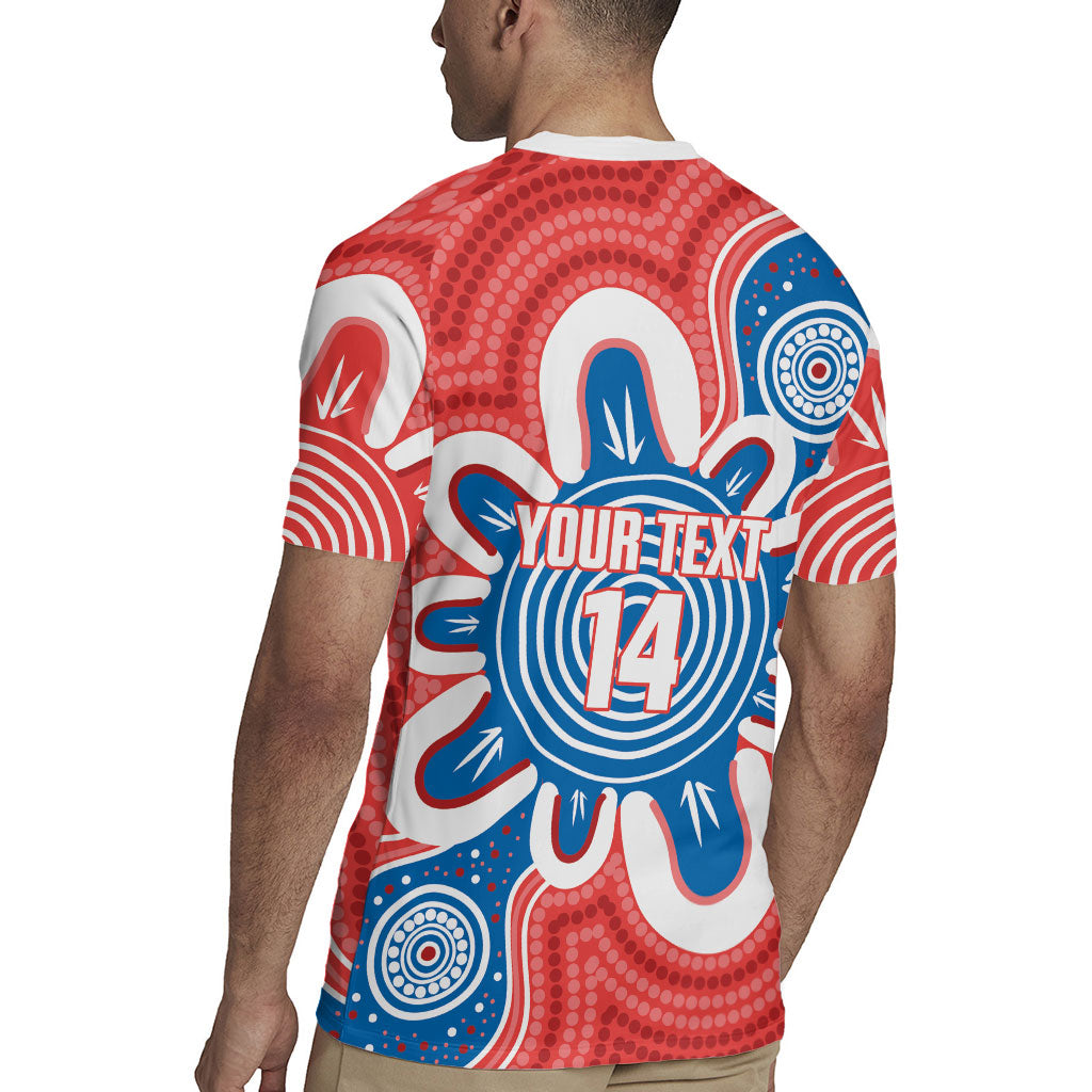 South Australia Oztag Custom Rugby Jersey SA Piping Shrike Indigenous Art