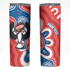 South Australia Oztag Custom Skinny Tumbler SA Piping Shrike Indigenous Art