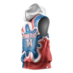 South Australia Oztag Custom Sleeveless Hoodie SA Piping Shrike Indigenous Art