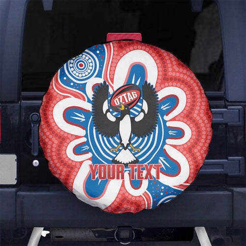 South Australia Oztag Custom Spare Tire Cover SA Piping Shrike Indigenous Art