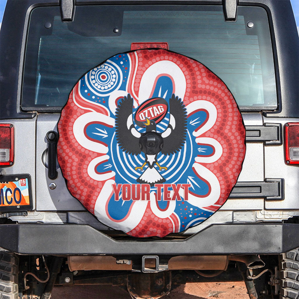 South Australia Oztag Custom Spare Tire Cover SA Piping Shrike Indigenous Art