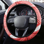 South Australia Oztag Steering Wheel Cover SA Piping Shrike Indigenous Art