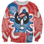 South Australia Oztag Custom Sweatshirt SA Piping Shrike Indigenous Art