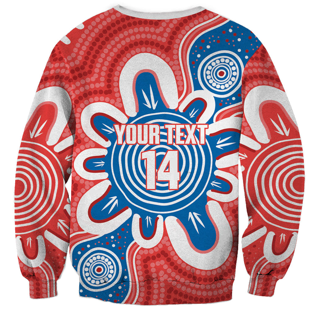 South Australia Oztag Custom Sweatshirt SA Piping Shrike Indigenous Art