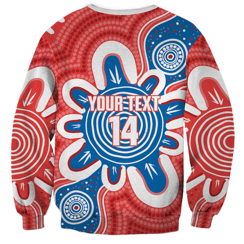 South Australia Oztag Custom Sweatshirt SA Piping Shrike Indigenous Art