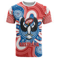 South Australia Oztag Custom T Shirt SA Piping Shrike Indigenous Art