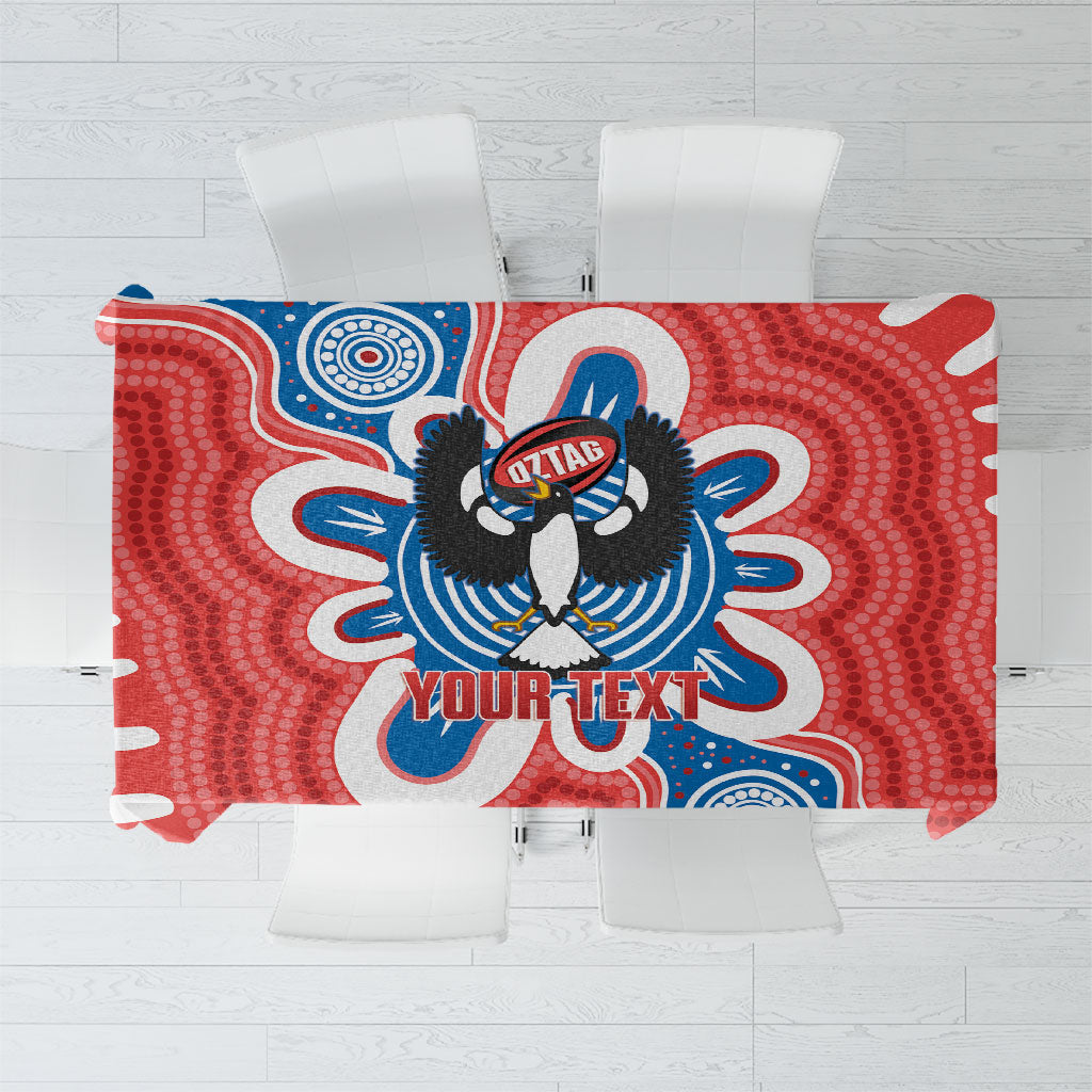 South Australia Oztag Custom Tablecloth SA Piping Shrike Indigenous Art