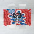 South Australia Oztag Custom Tablecloth SA Piping Shrike Indigenous Art