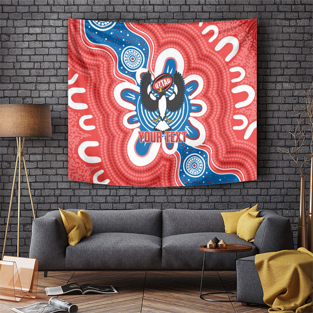 South Australia Oztag Custom Tapestry SA Piping Shrike Indigenous Art