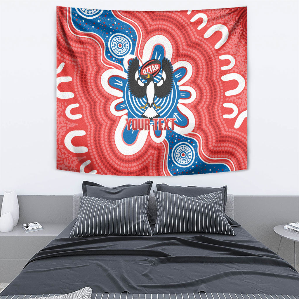 South Australia Oztag Custom Tapestry SA Piping Shrike Indigenous Art