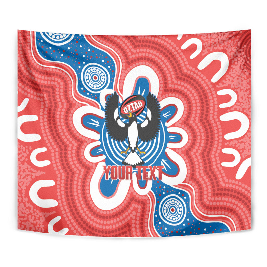 South Australia Oztag Custom Tapestry SA Piping Shrike Indigenous Art