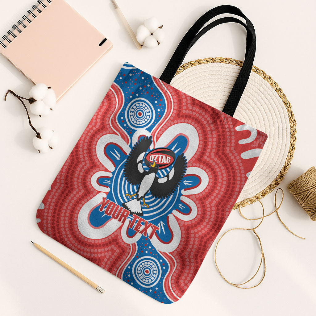 South Australia Oztag Custom Tote Bag SA Piping Shrike Indigenous Art
