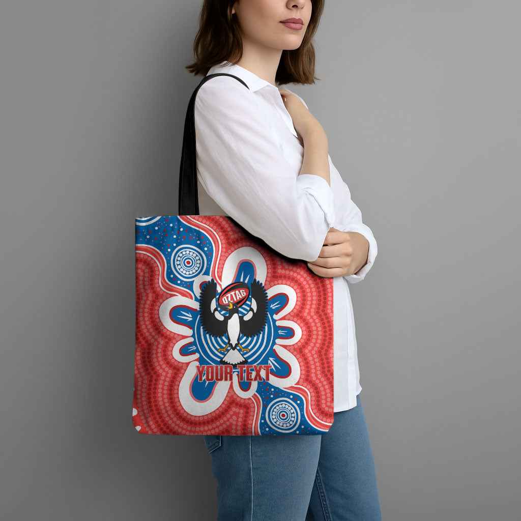 South Australia Oztag Custom Tote Bag SA Piping Shrike Indigenous Art
