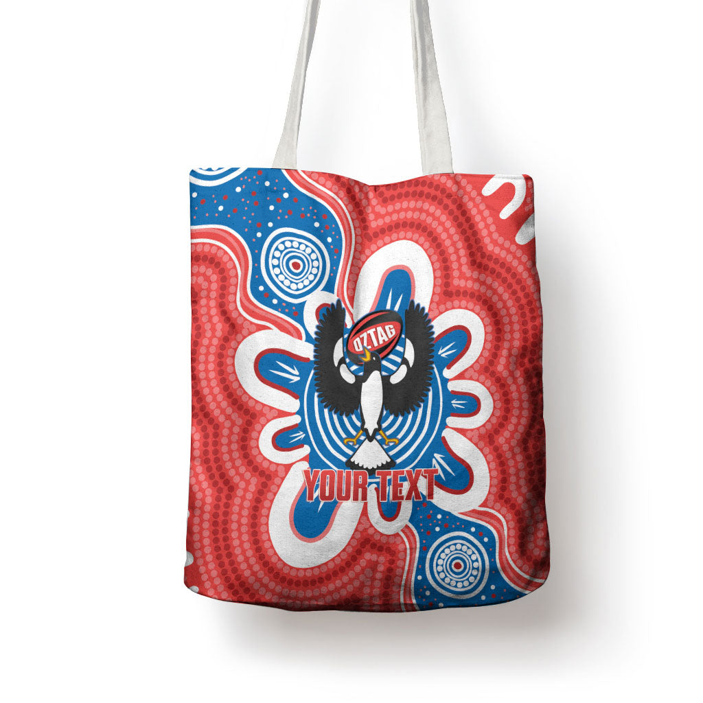 South Australia Oztag Custom Tote Bag SA Piping Shrike Indigenous Art