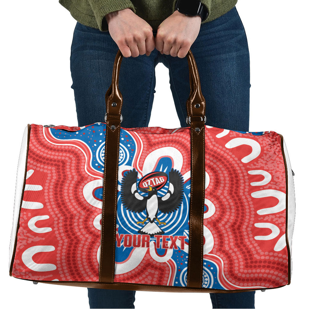 South Australia Oztag Custom Travel Bag SA Piping Shrike Indigenous Art