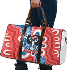 South Australia Oztag Custom Travel Bag SA Piping Shrike Indigenous Art