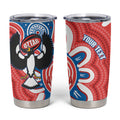 South Australia Oztag Custom Tumbler Cup SA Piping Shrike Indigenous Art