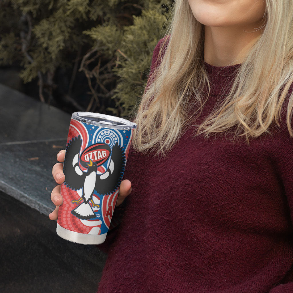 South Australia Oztag Custom Tumbler Cup SA Piping Shrike Indigenous Art