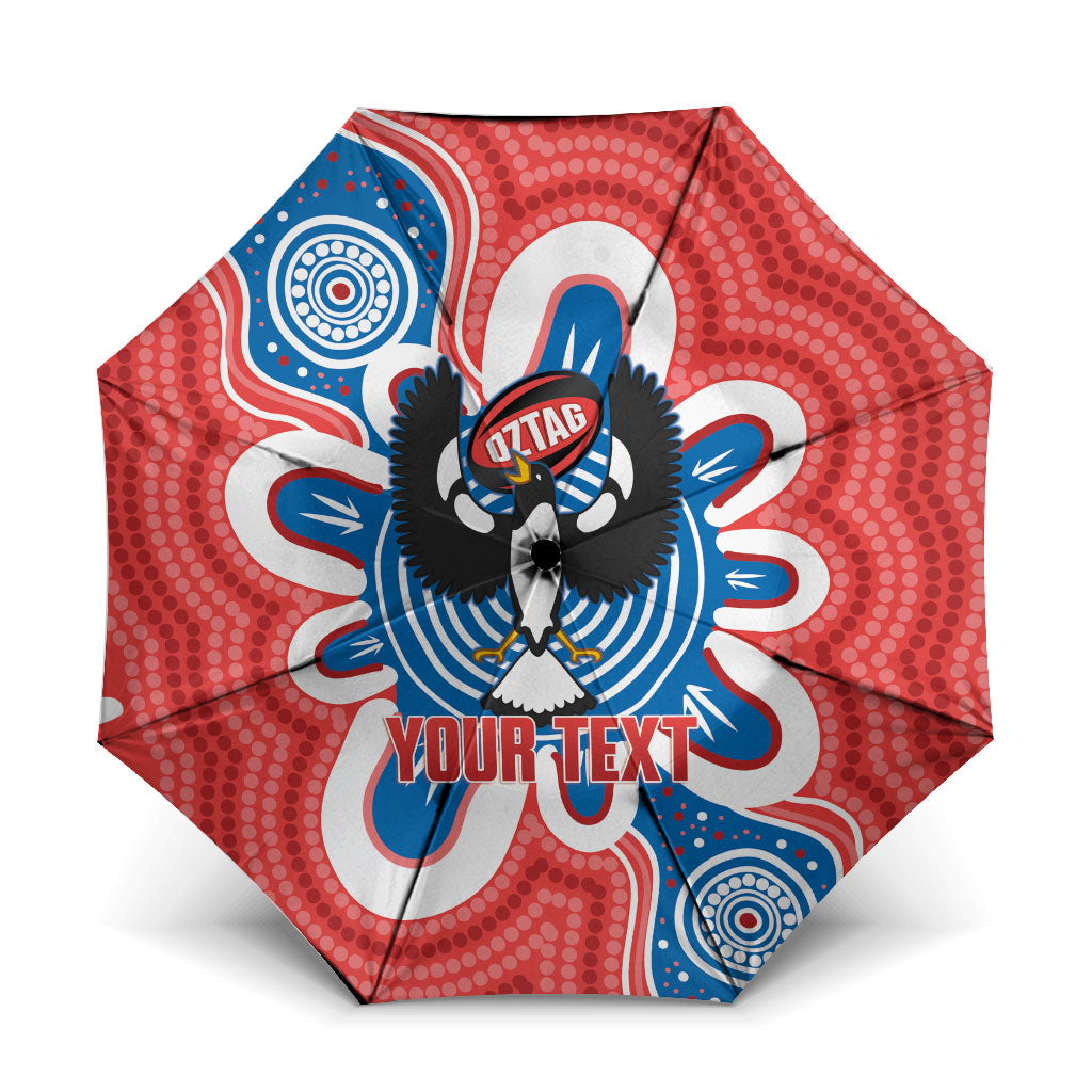 South Australia Oztag Custom Umbrella SA Piping Shrike Indigenous Art