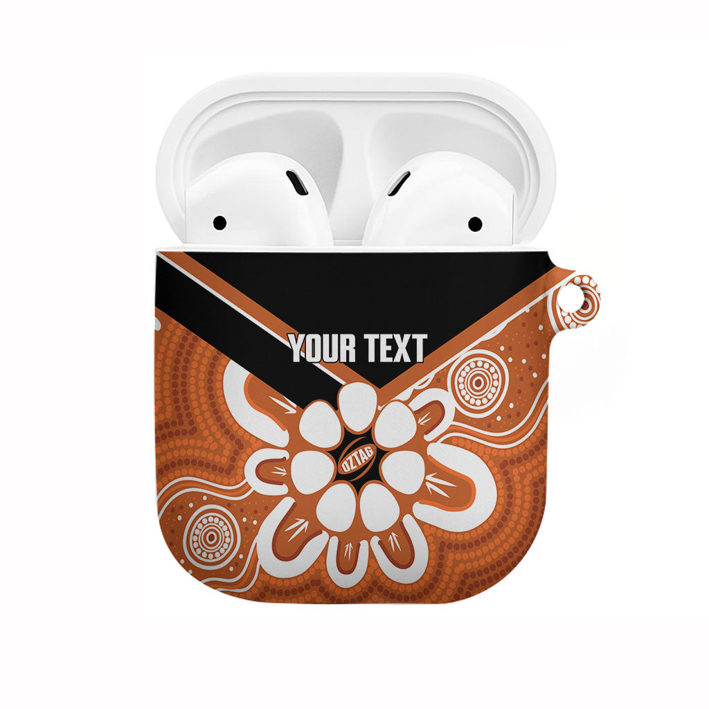 Northern Territory Oztag Custom AirPods Case Seven-Petaled Rose Emblem Indigenous Art