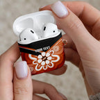 Northern Territory Oztag Custom AirPods Case Seven-Petaled Rose Emblem Indigenous Art