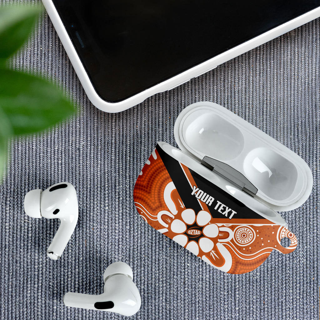 Northern Territory Oztag Custom AirPods Case Seven-Petaled Rose Emblem Indigenous Art