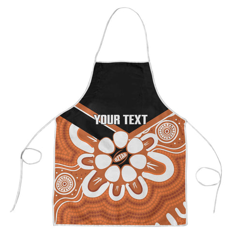 Northern Territory Oztag Custom Apron Seven-Petaled Rose Emblem Indigenous Art