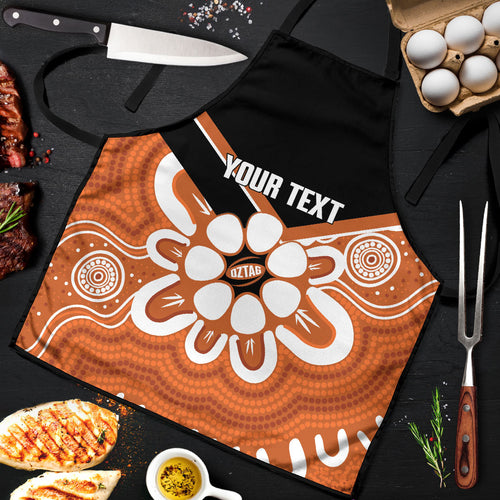 Northern Territory Oztag Custom Apron Seven-Petaled Rose Emblem Indigenous Art