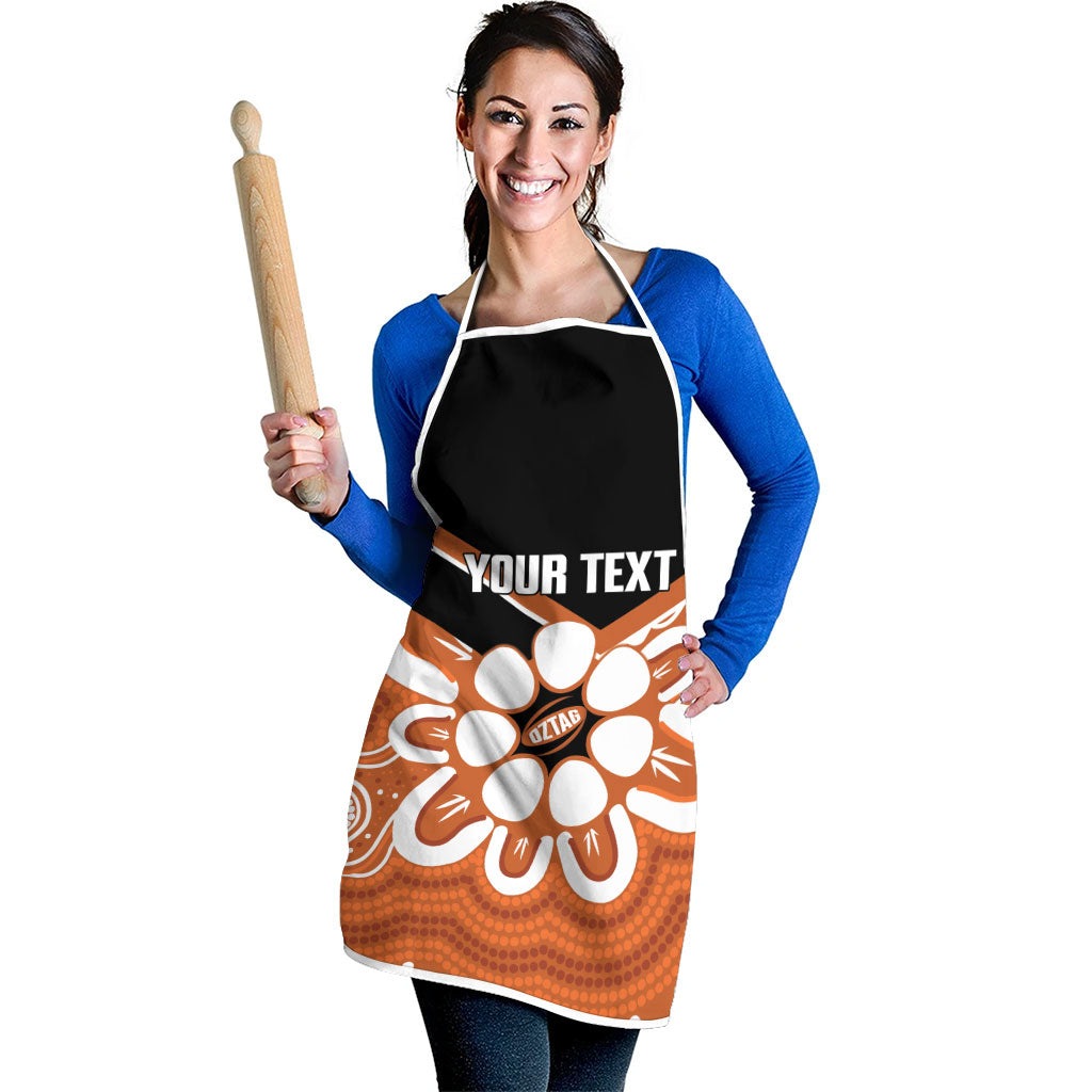 Northern Territory Oztag Custom Apron Seven-Petaled Rose Emblem Indigenous Art