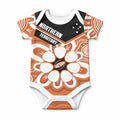 Northern Territory Oztag Custom Baby Onesie Seven-Petaled Rose Emblem Indigenous Art