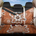 Northern Territory Oztag Custom Back Car Seat Cover Seven-Petaled Rose Emblem Indigenous Art