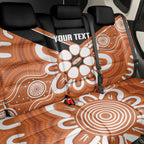 Northern Territory Oztag Custom Back Car Seat Cover Seven-Petaled Rose Emblem Indigenous Art