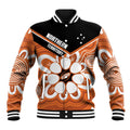Northern Territory Oztag Custom Baseball Jacket Seven-Petaled Rose Emblem Indigenous Art