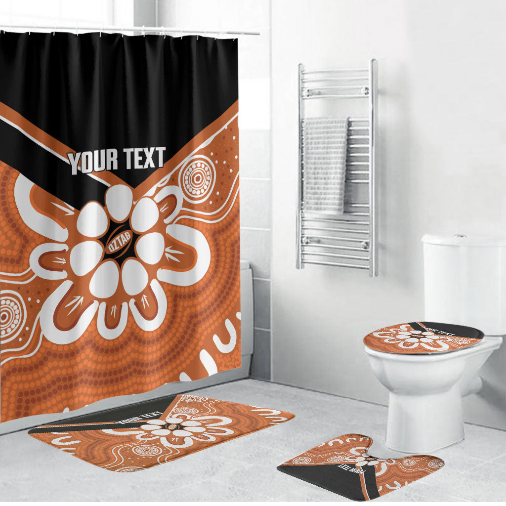 Northern Territory Oztag Custom Bathroom Set Seven-Petaled Rose Emblem Indigenous Art
