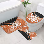 Northern Territory Oztag Custom Bathroom Set Seven-Petaled Rose Emblem Indigenous Art