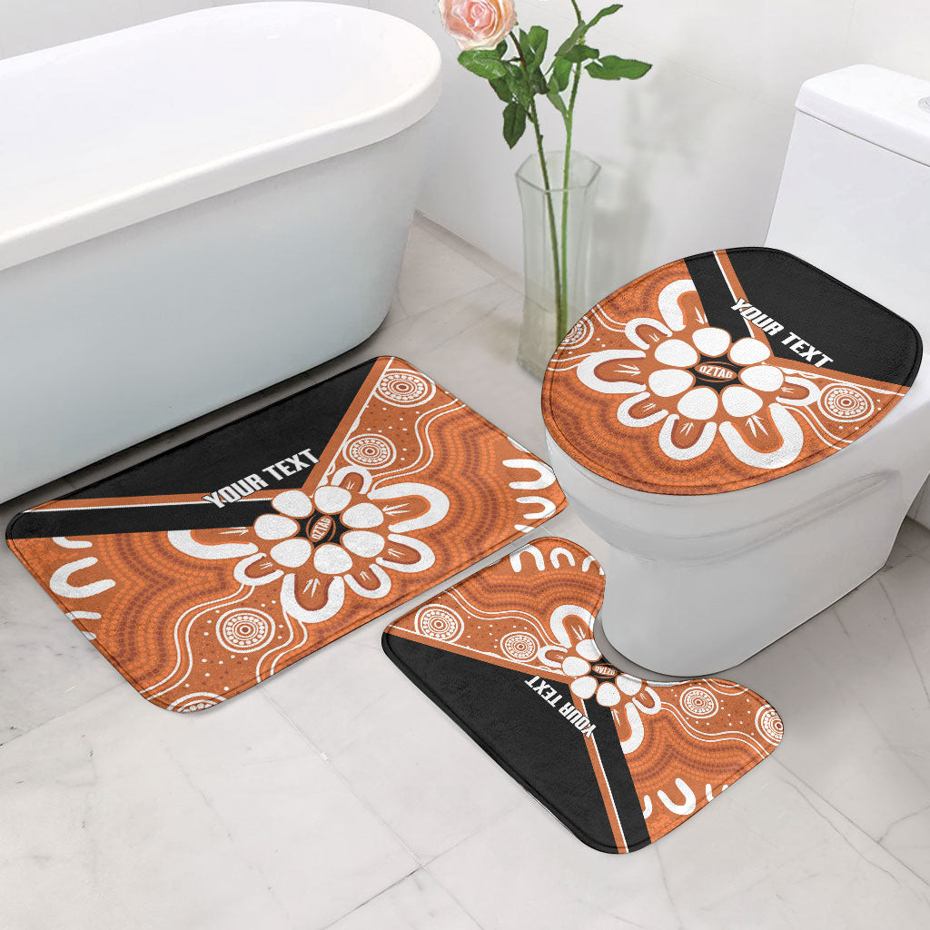 Northern Territory Oztag Custom Bathroom Set Seven-Petaled Rose Emblem Indigenous Art