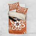 Northern Territory Oztag Custom Bedding Set Seven-Petaled Rose Emblem Indigenous Art