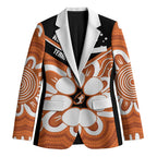 Northern Territory Oztag Custom Blazer Seven-Petaled Rose Emblem Indigenous Art