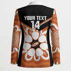 Northern Territory Oztag Custom Blazer Seven-Petaled Rose Emblem Indigenous Art