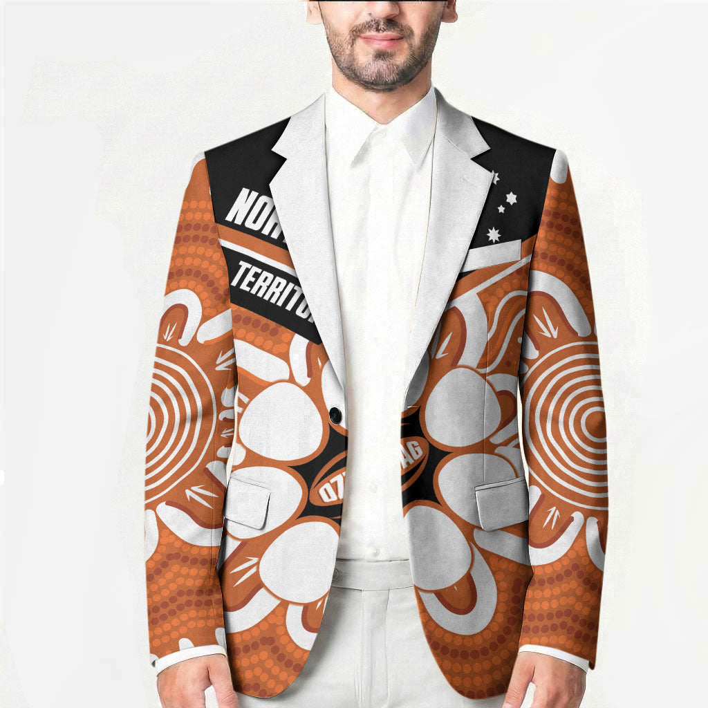 Northern Territory Oztag Custom Blazer Seven-Petaled Rose Emblem Indigenous Art