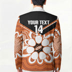 Northern Territory Oztag Custom Blazer Seven-Petaled Rose Emblem Indigenous Art