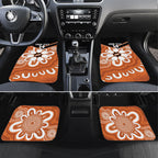 Northern Territory Oztag Custom Car Mats Seven-Petaled Rose Emblem Indigenous Art