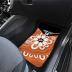 Northern Territory Oztag Custom Car Mats Seven-Petaled Rose Emblem Indigenous Art