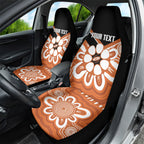 Northern Territory Oztag Custom Car Seat Cover Seven-Petaled Rose Emblem Indigenous Art